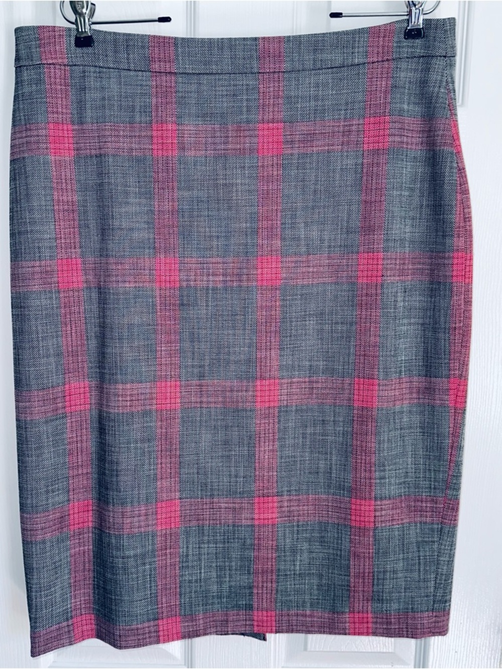Halogen windowpane plaid pencil skirt 16